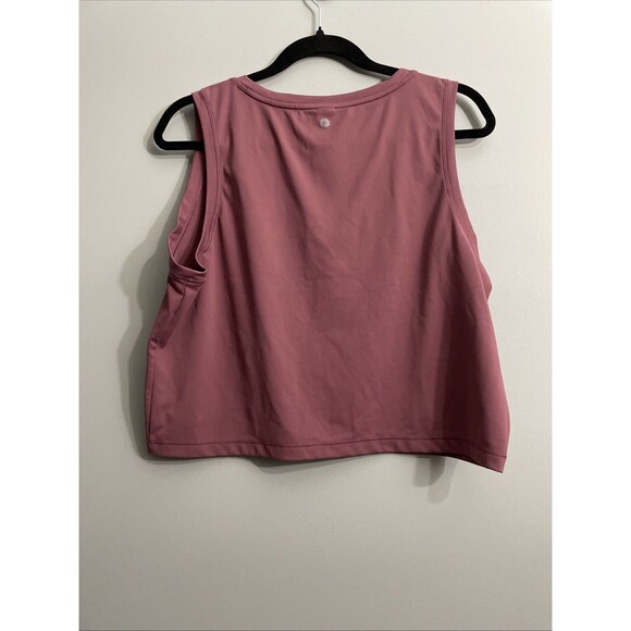 90 Degree by Reflex Womens Terracotta Crop Top XL Workout Activewear Athleisure - Picture 2 of 8